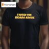 I Voted For Thomas Massie T Shirt