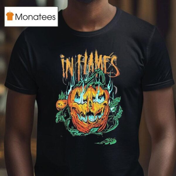 In Flames Hell Pumpkin T Shirt