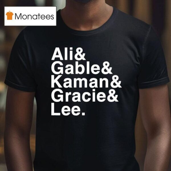Jacob Bannon Ali Gable Kaman Gracie Lee T Shirt
