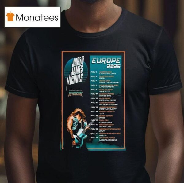 Jared James Nichols Europe Uk Tour Dates T Shirt