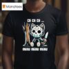 Jason Voorhees Ch Ch Ch Meow Meow Meow Cat Movie Horror T Shirt