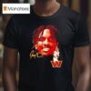 Jayden Daniels Big Face Washington Commanders Football Signature T Shirt