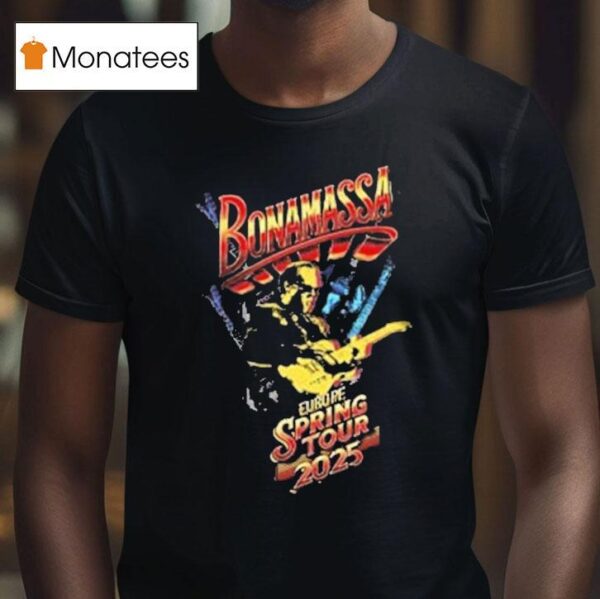 Joe Bonamassa Europe Spring Tour T Shirt