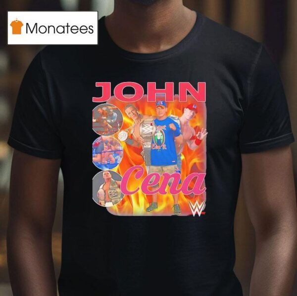 John Cena Wwe Wrestler Burn Graphic T Shirt