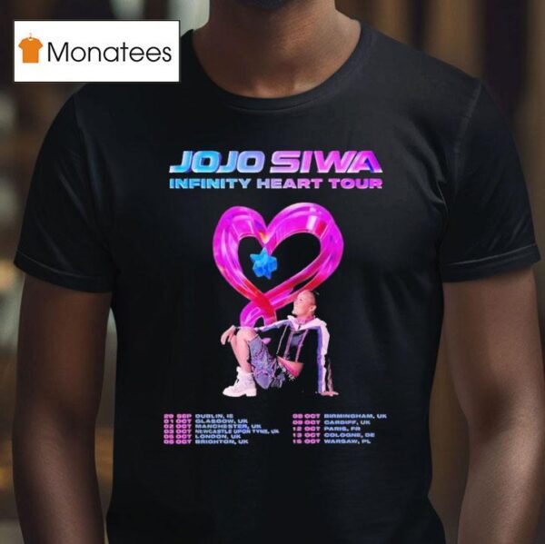 Jojo Siwa Infinity Heart Tour Europe Dates List Kick Off In Dublin Ie On September Th T Shirt