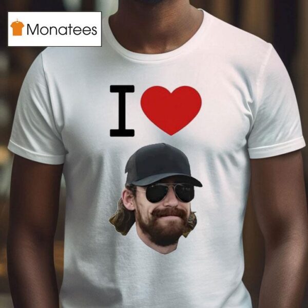 Josef Newgarden Wearing I Love Ryan Blaney T Shirt