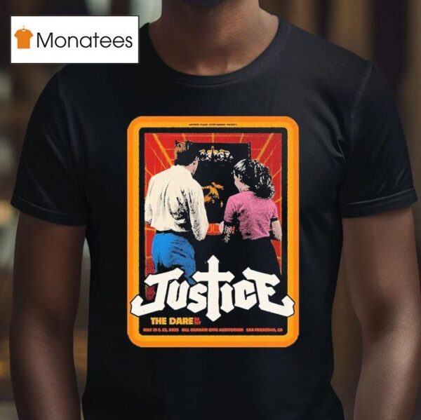 Justice The Dare Dj Set Show At The Bill Graham Civic Auditorium In San Francisco Ca On May And T Shirt