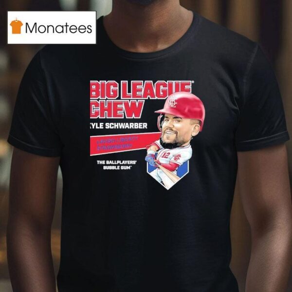 Kyle Schwarber Philadelphia Phillies Big League Chew Lavish Liberty Strawberry The Ballplayers Bubble Gum T Shirt