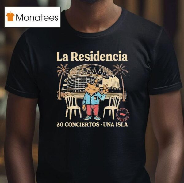 La Residencia Conciertos Una Isla Frog T Shirt