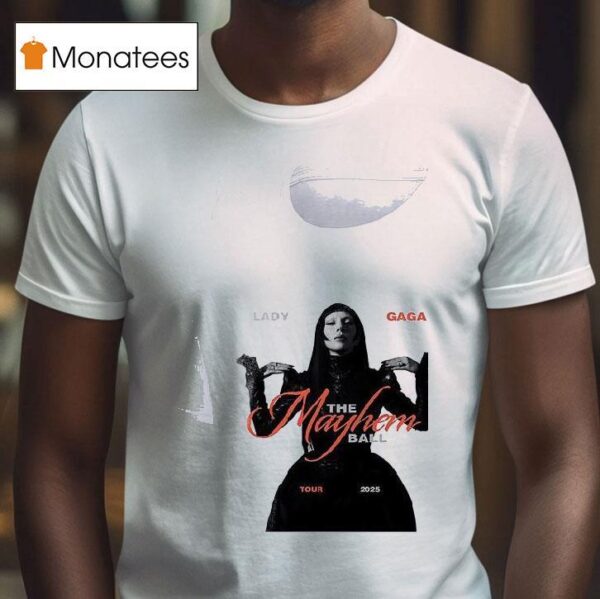 Lady Gaga The Mayhem Ball Tour Roster T Shirt