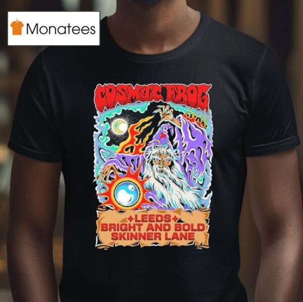 Leeds Bright And Bold Skinner Lane Cosmic Frog Wizard T Shirt