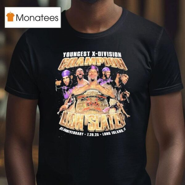 Leon Slater Youngest X Division Champion Slammiversary Long Island T Shirt