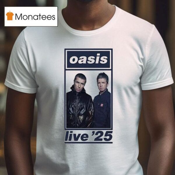 Liam Gallagher And Noel Gallagher Oasis For Cardiff Tour Live T Shirt