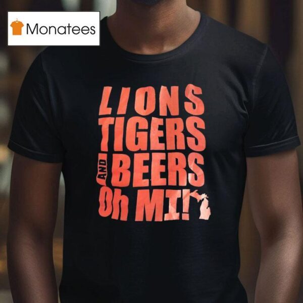 Lions Tigers And Beers Oh Mi Vintage T Shirt