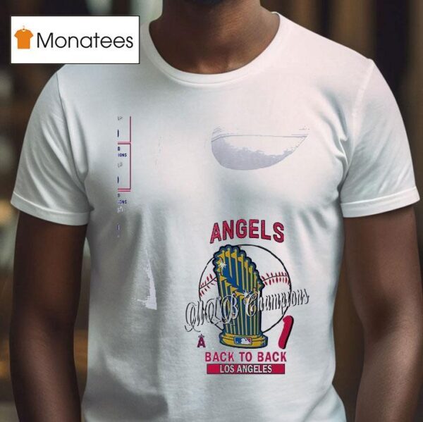Los Angeles Angels Mlb Champions Hardwood Classics Champions Vintage T Shirt