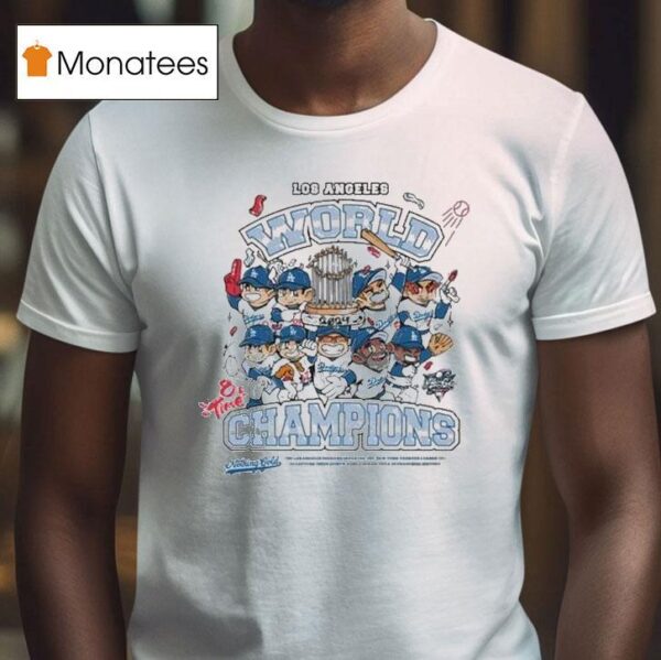 Los Angeles Nothing Gold World Champions Time T Shirt