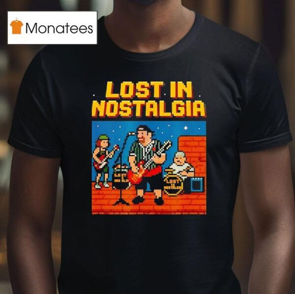 Lost In Nostalgia Bit Band Logo T Shirt