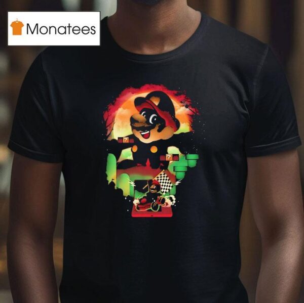Mario In His Role In Super Mario Bros And Mario Kar T Shirt
