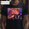 Max Verstappen Kissing Lewis Hamilton Photo T Shirt