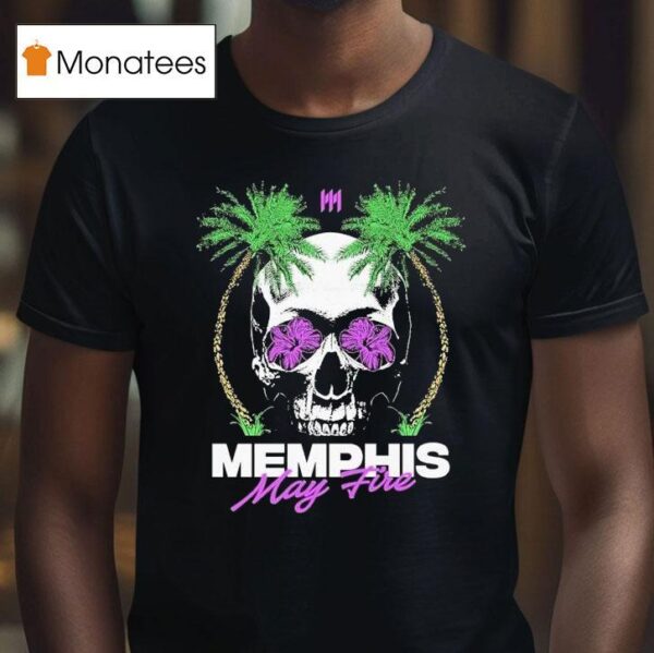 Memphis May Fire Palms Skull T Shirt