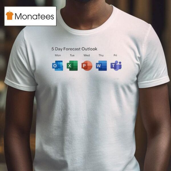 Microsoft Day Forecast Outlook T Shirt