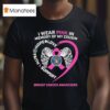 Milwaukee Brewers I Wear Pink In Memory Of My Cousin Hope Love Faith Support Breast Cancer Awareness T Shirt