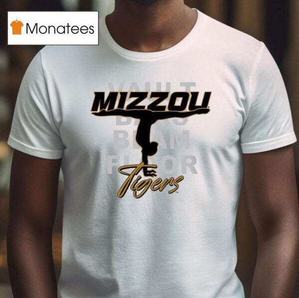 Missouri Tigers Mizzou Tigers Vault Baks Blam Floor Gymnastics T Shirt