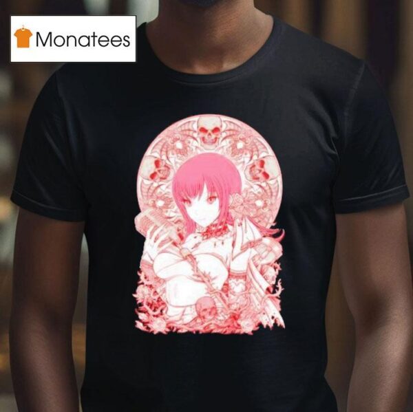 Mori Calliope Portrait Of Death White Varian T Shirt