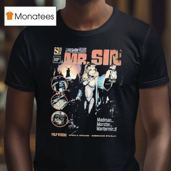 Mr Sin And Pulp Vixens Sideshow Present Vintage T Shirt