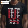 National Champions Cfp National Championship Ohio State Beat Notre Dame T Shirt
