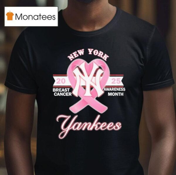 New York Yankees Breast Cancer Awareness Month T Shirt