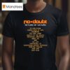 No Doubt Return Of Saturn Years Anniversary T Shirt