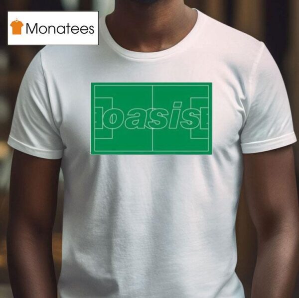 Oasis Definitely Maybe Football Logo Pitch T Shirt