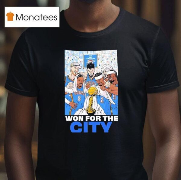 Oklahoma City Thunder Won For The City Cartoon T Shirt