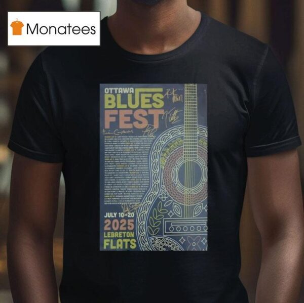 Ottawa Bluesfest Memorabilia Autographed T Shirt