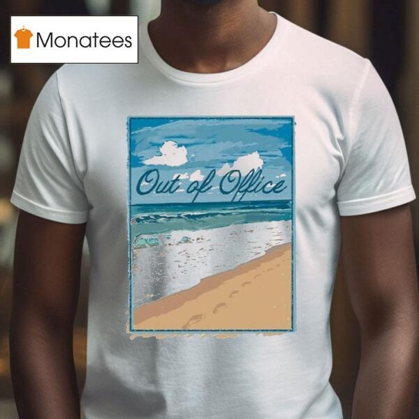Out Of Office Beach Painting T Shirt