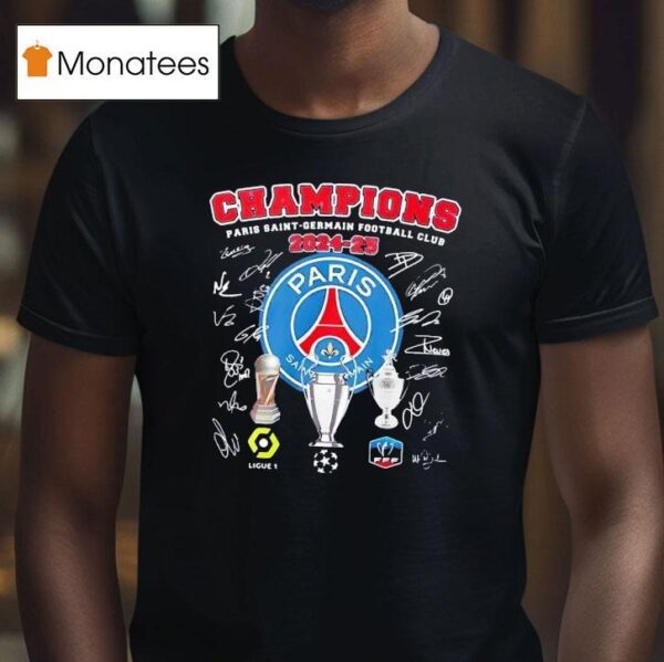 Paris Saint Germain Football Club Champions T Shirt