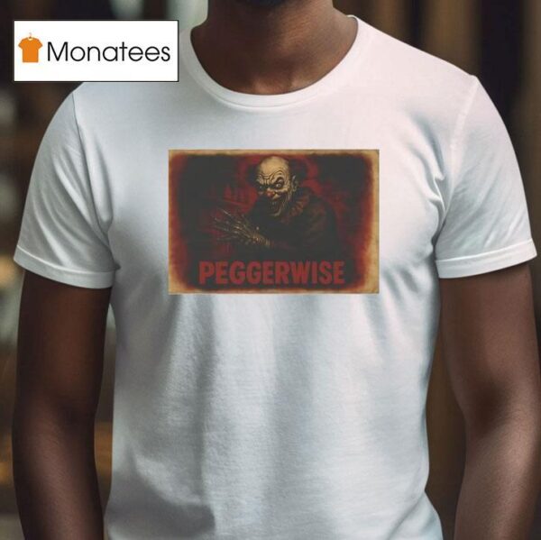 Peggerwise Horror Retro Pennywise Halloween T Shirt
