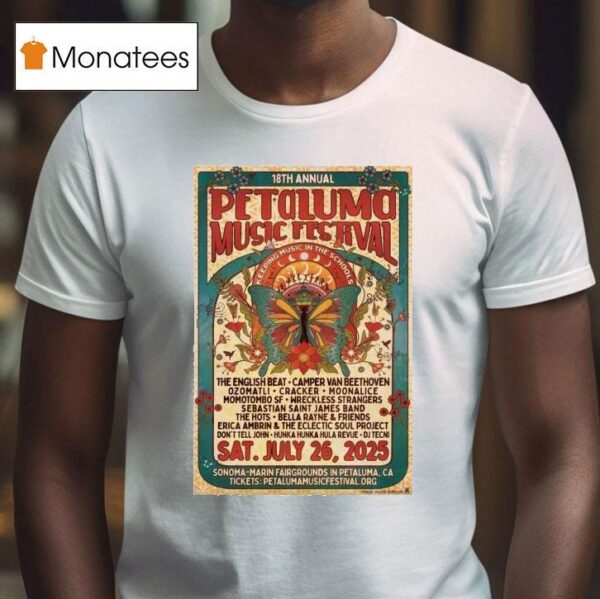 Petaluma Music Festival Petaluma Th Annual Ca Shows T Shirt