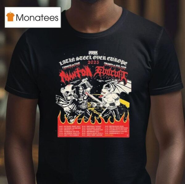 Phantom Evilcult Latin Sl Over Europe Tour Dates T Shirt