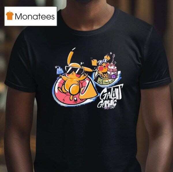 Pikachu Pokemon Floats Galint Gaming T Shirt