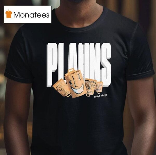 Plaiins Happy Faces T Shirt