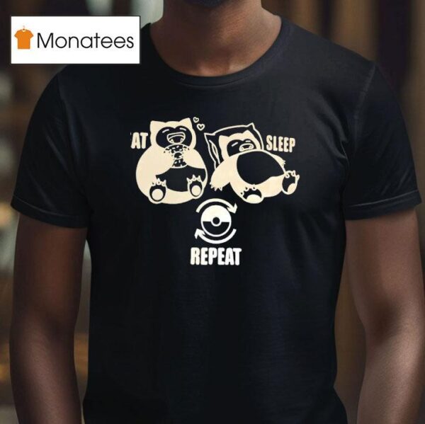 Pokemon Snorlax Eat Sleep Repea T Shirt
