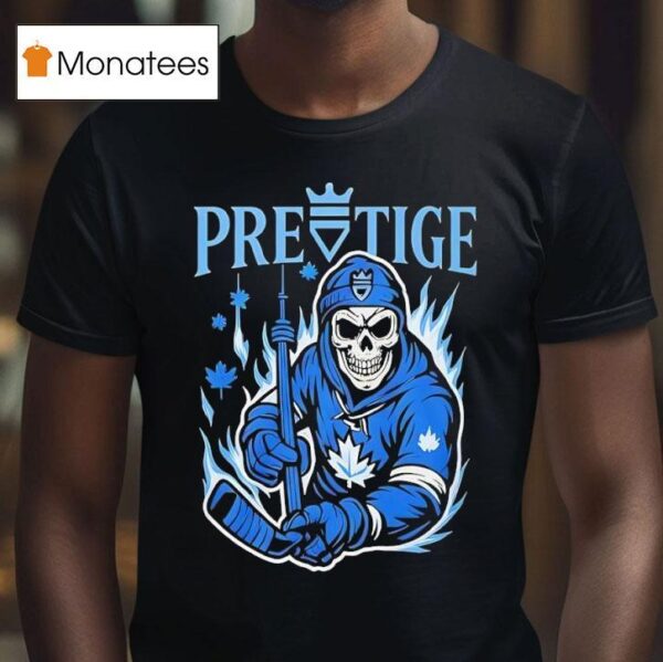 Pretige Skeleton Toronto Maple Leafs T Shirt