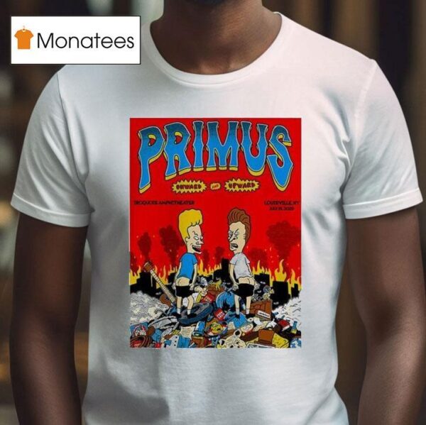 Primus X Beavis And Butt Head Concert Music At The Iroquois Amphitheater In Louisville Ky On July T Shirt