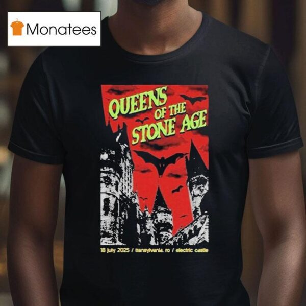 Queens Of The Stone Age July Transylvania Ro Electric Castle T Shirt