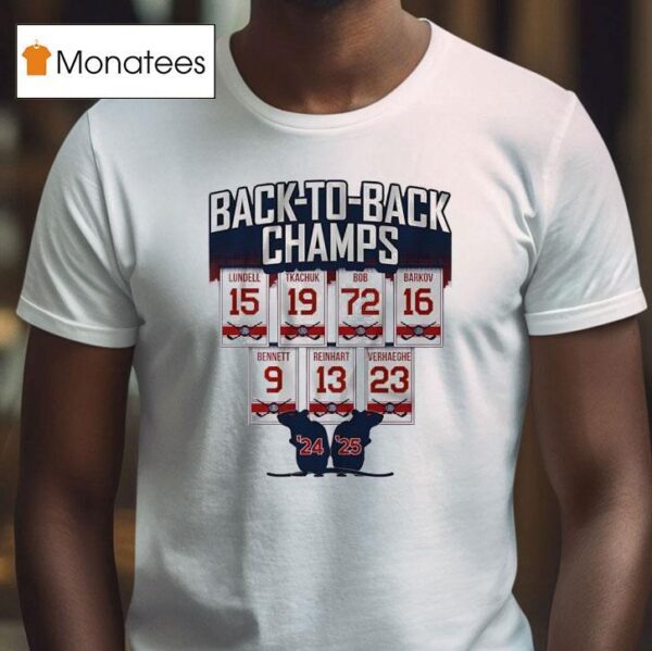 Rats Back To Back Champs Florida Panther Hockey T Shirt