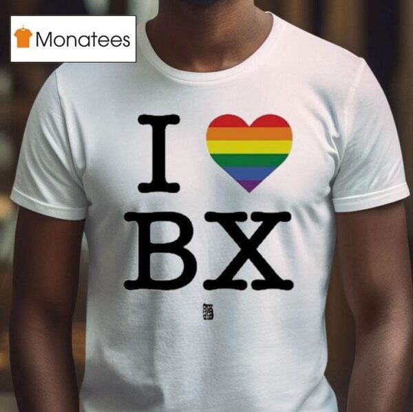 Regan Aliyah Wearing I Love Bx Pride T Shirt