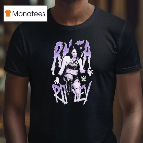 Rhea Ripley Kicking Wwe Portrai T Shirt