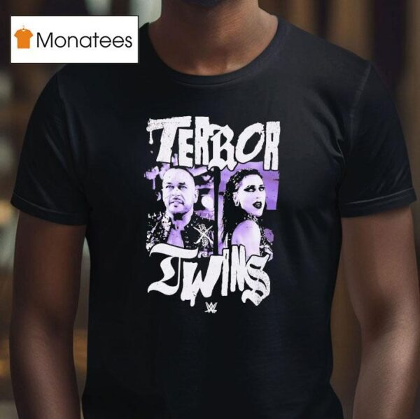 Rhea Ripley Terror Twins Portrai T Shirt